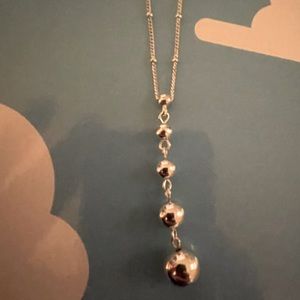 Sliver toned necklace, custom jewelry